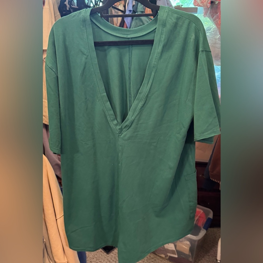 NWOT Free People FP Movement Hot Shot Tee Romper - heritage green - Large - Picture 8 of 9